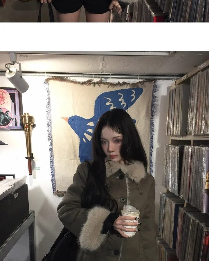 ムートンファーカラージャケット