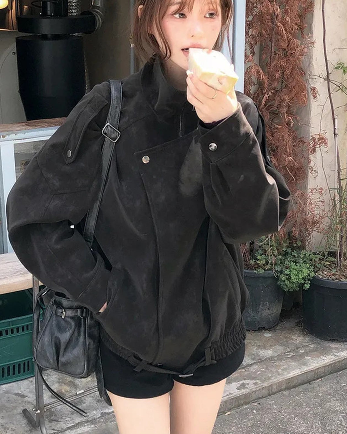 スエードオーバーシルエットジャケット