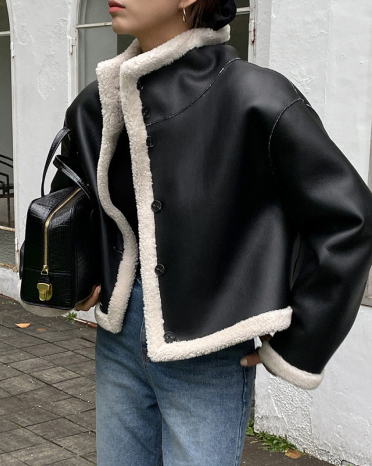 ボアリバーシブルショートコート