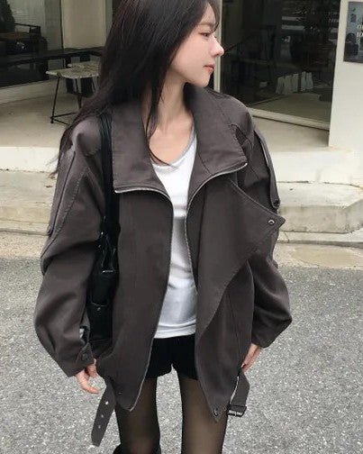 オーバーサイズショートミリタリージャケット