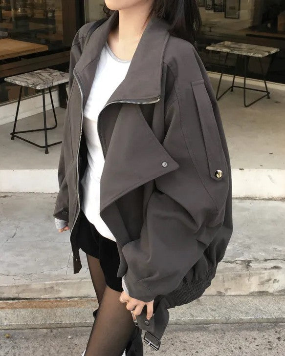 オーバーサイズショートミリタリージャケット